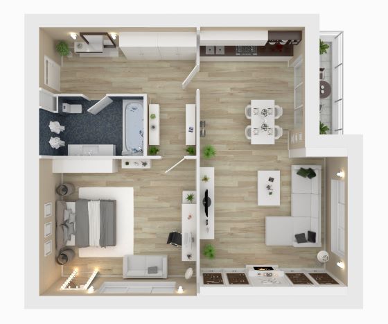 Ausstattung eines appartements sh